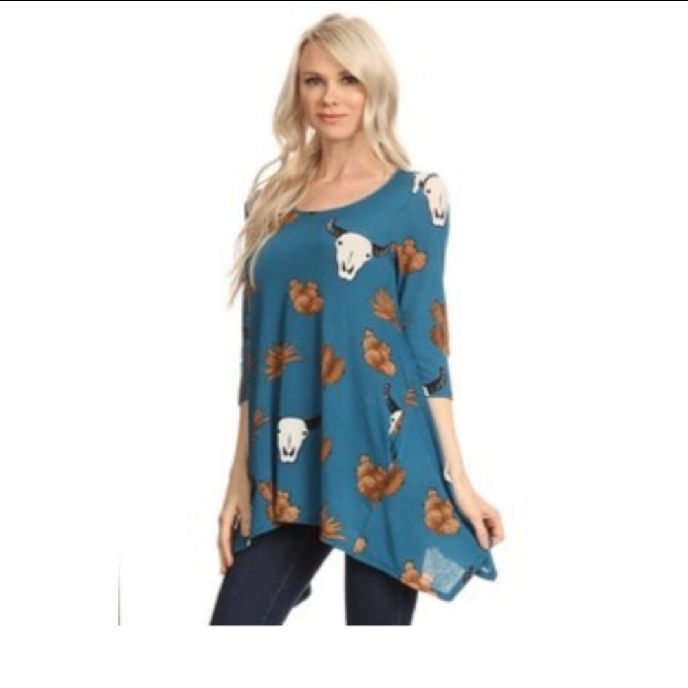 NWT Boho Tunic Top w/ pockets, size large